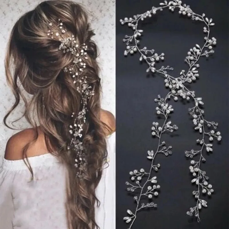 Crystal Pearl Bridal Hair Accessories Set