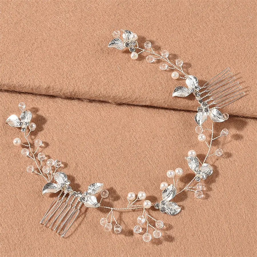 Crystal Pearl Bridal Hair Accessories Set