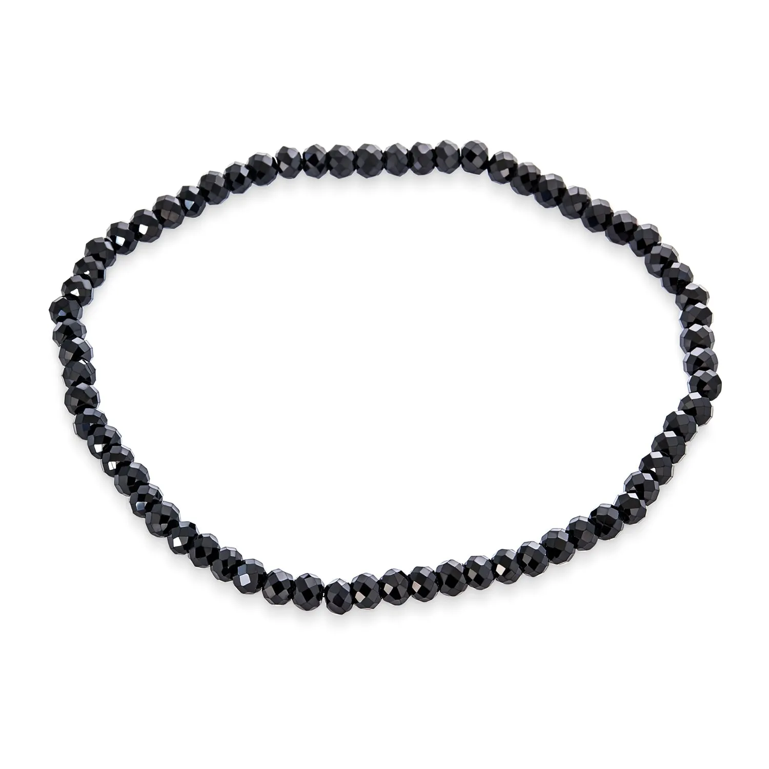 Dainty Gemstone Multi-Strand Seed Bead Stretch Bracelet with Caviar Rondell Beads