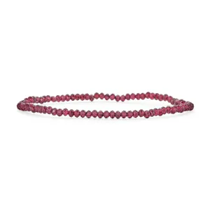 Dainty Gemstone Multi-Strand Seed Bead Stretch Bracelet with Caviar Rondell Beads