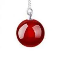 Deep Red Agate Gemstone Bead Thread Sterling Silver Earrings For Woman