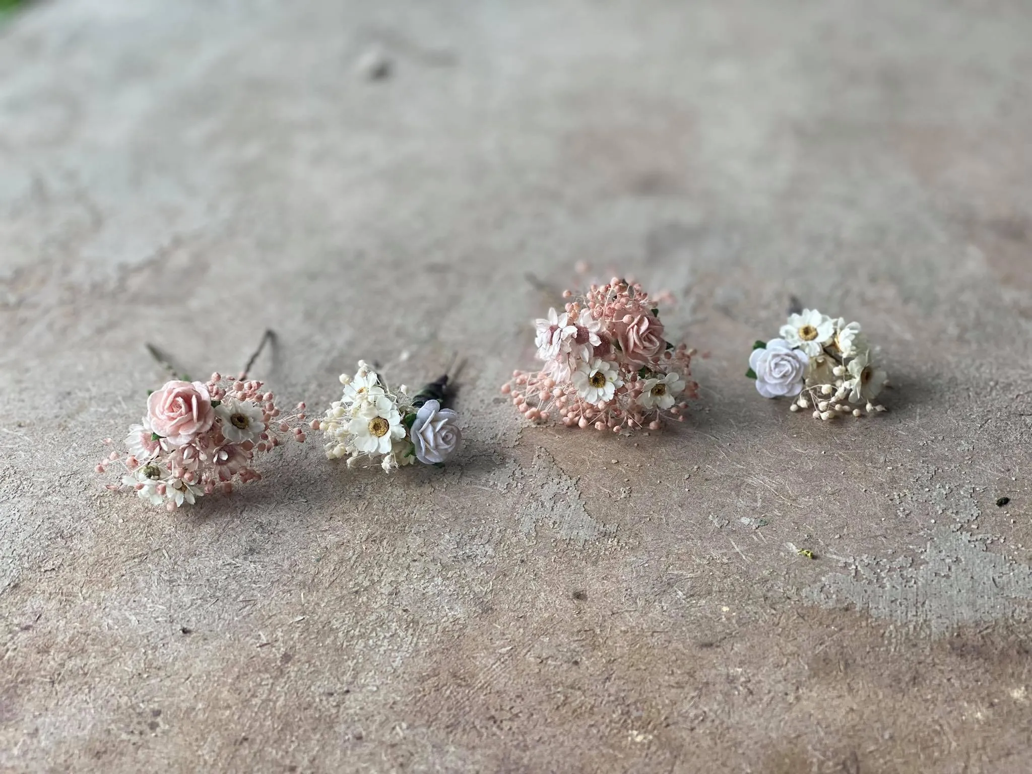 Dried flower hair set
