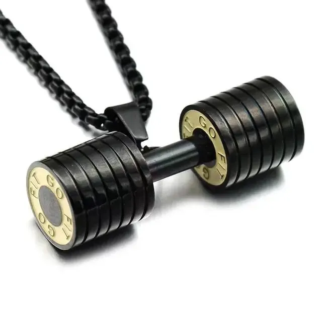 Dumbell Necklace Jewelry