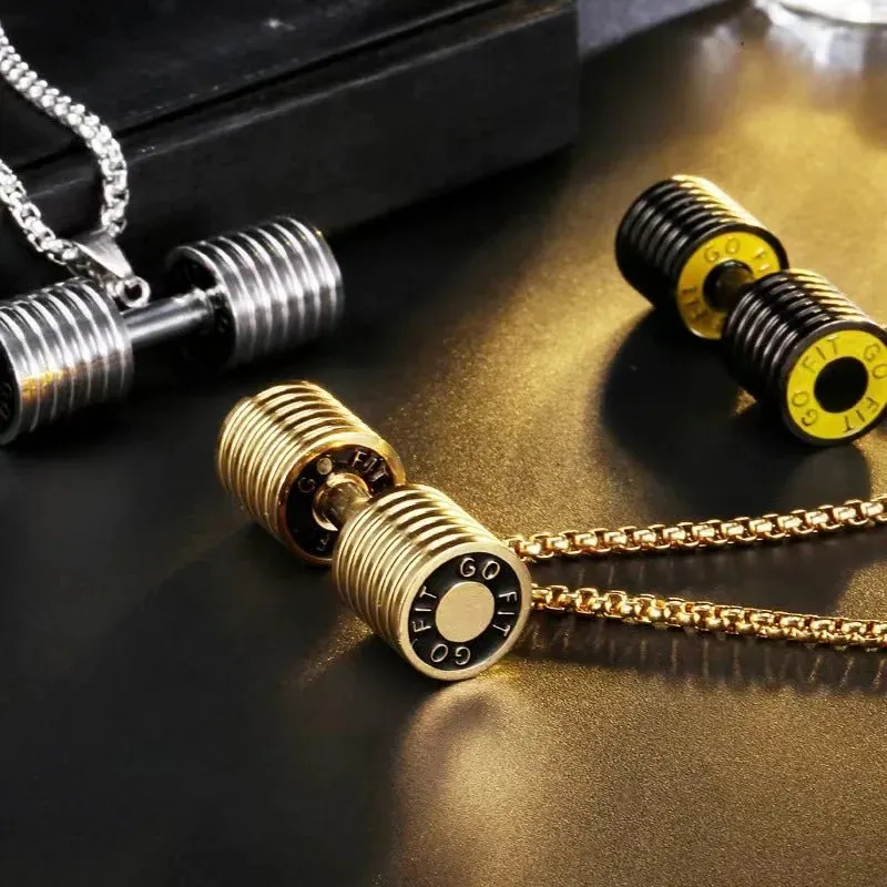 Dumbell Necklace Jewelry