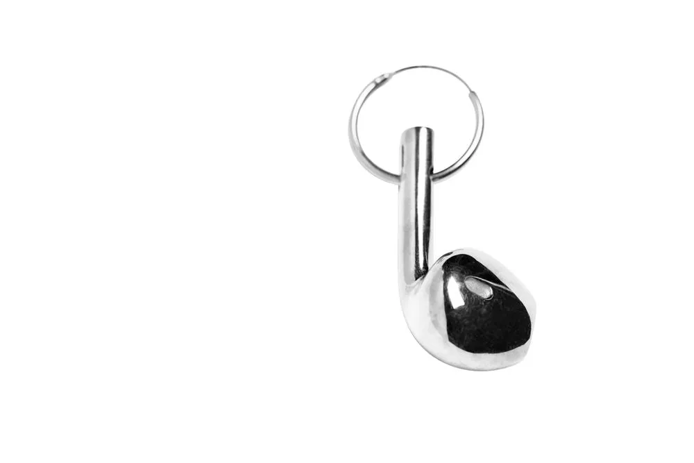 Earphone Silver Hoop