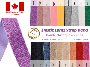 Elastic Lurex Strap Band 25mm
