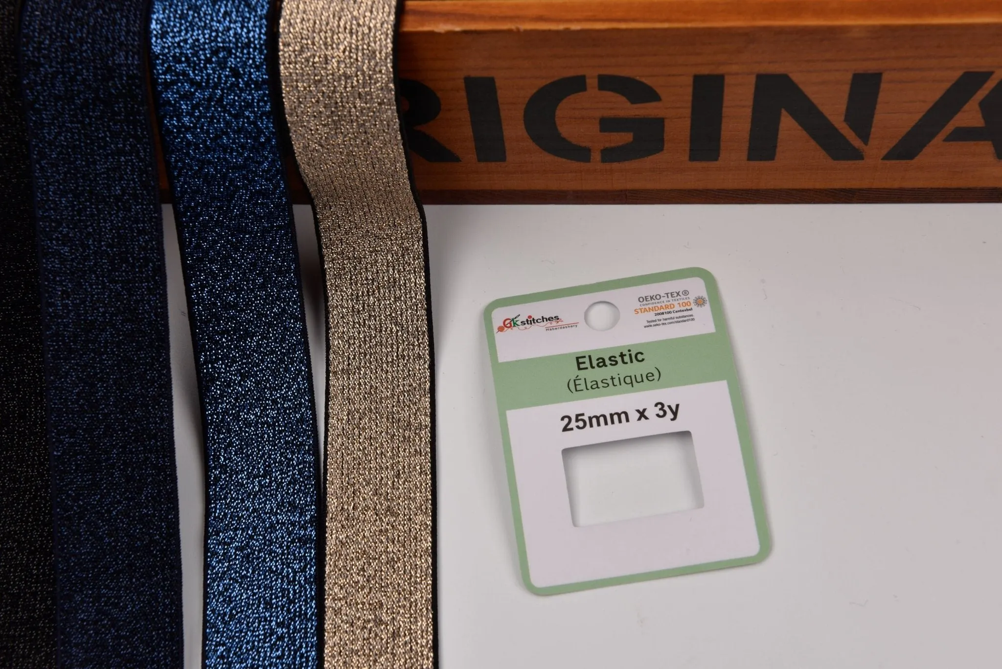 Elastic Lurex Strap Band 25mm
