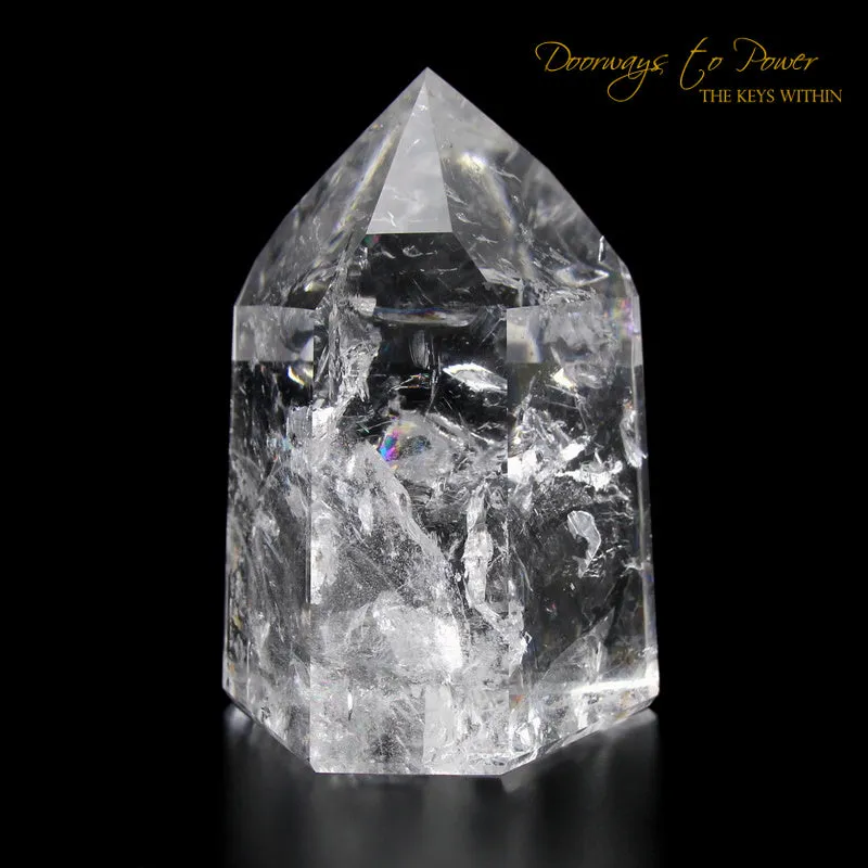 Exquisite Pure Clear Quartz Temple Heart Dow Master Crystal