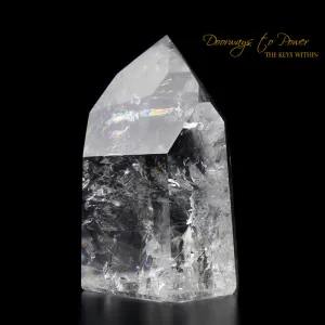 Exquisite Pure Clear Quartz Temple Heart Dow Master Crystal