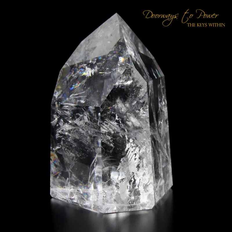 Exquisite Pure Clear Quartz Temple Heart Dow Master Crystal