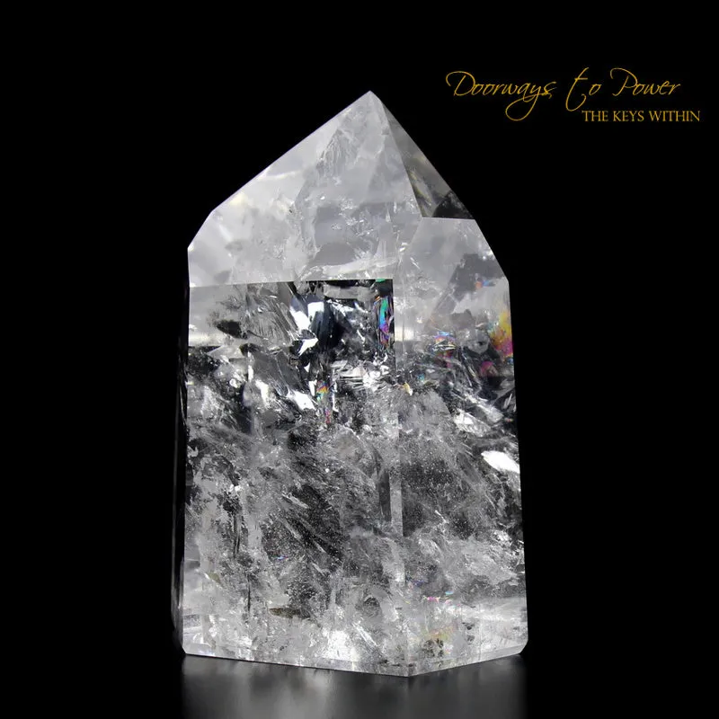 Exquisite Pure Clear Quartz Temple Heart Dow Master Crystal