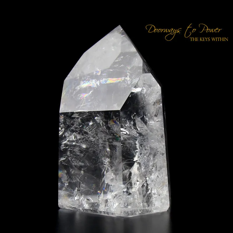 Exquisite Pure Clear Quartz Temple Heart Dow Master Crystal