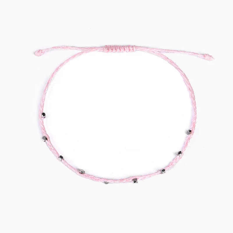 Fashion Handmade Colorful Braided Macrame Rope Anklet For Women