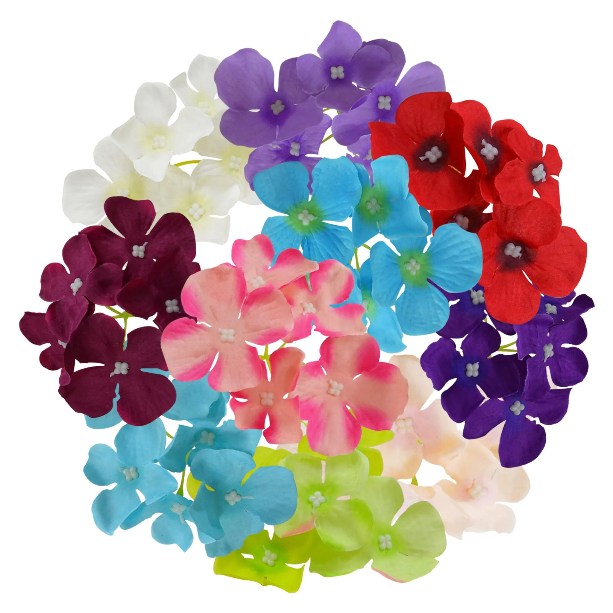 Faux Flowers Mini Hydrangea Bush for Hat DIY