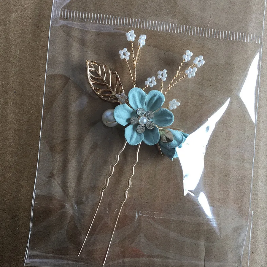 Flower Pearl Tiara & Wedding Hairpins