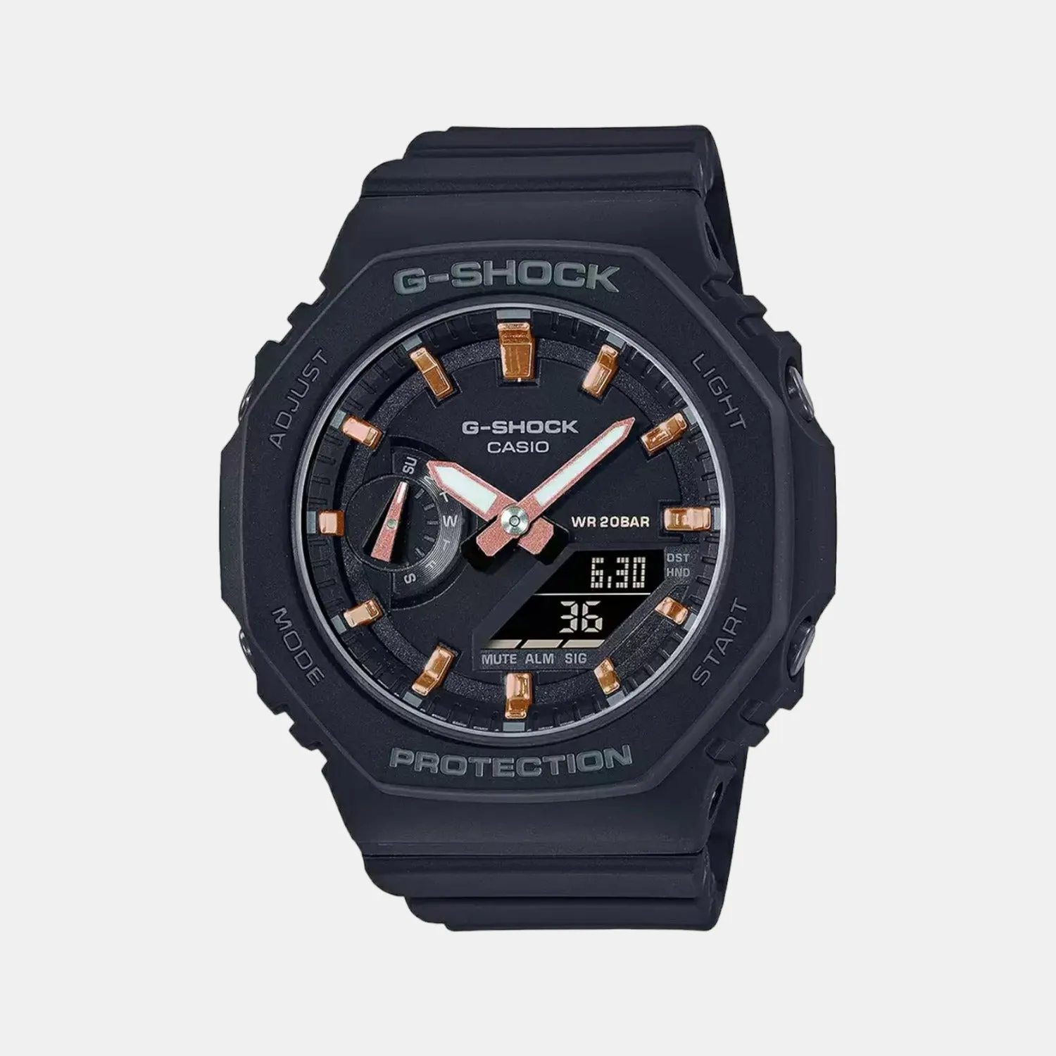 G-Shock Women's Black Carbon Analog-Digital Resin Watch G1107 - GMA-S2100-1ADR