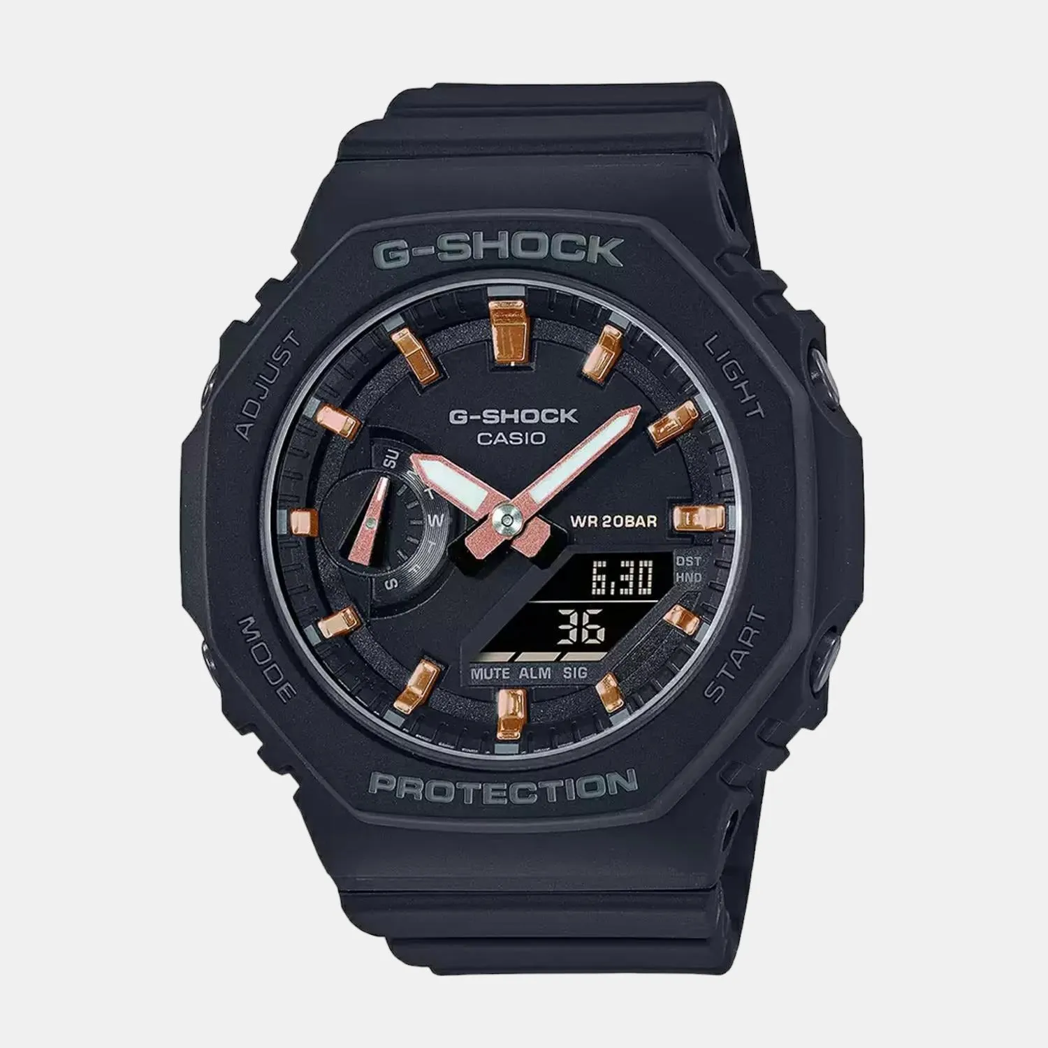 G-Shock Women's Black Carbon Analog-Digital Resin Watch G1107 - GMA-S2100-1ADR