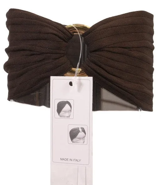 Gold & Brown Blend Stretch Buckle Headband
