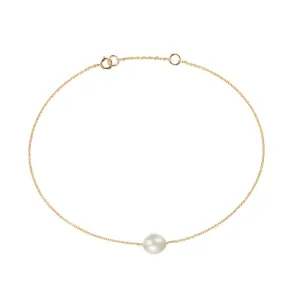 Gold Large Pearl Anklet