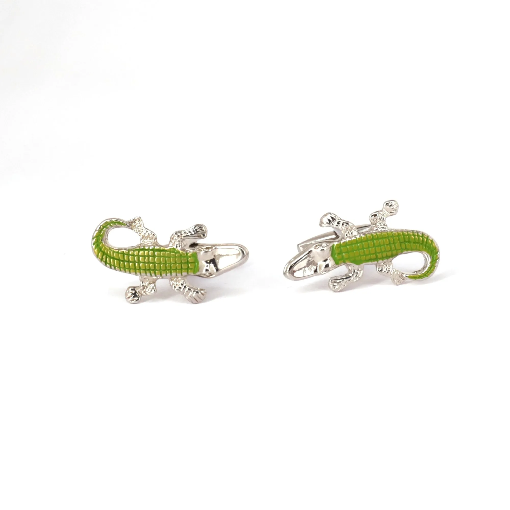 Green  Alligator, Crocodile Cufflinks (Online Exclusive)