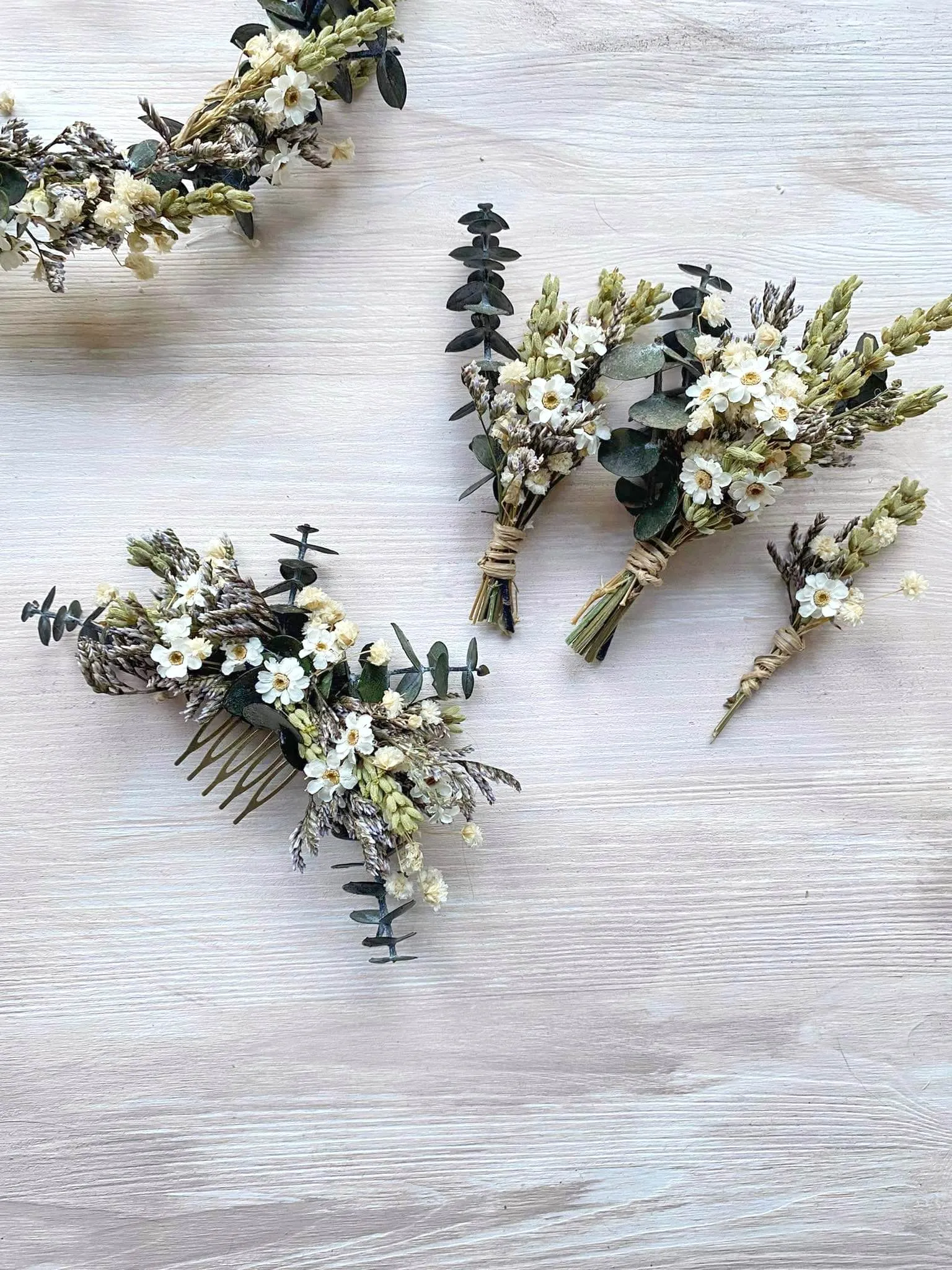 Greenery flower wedding set