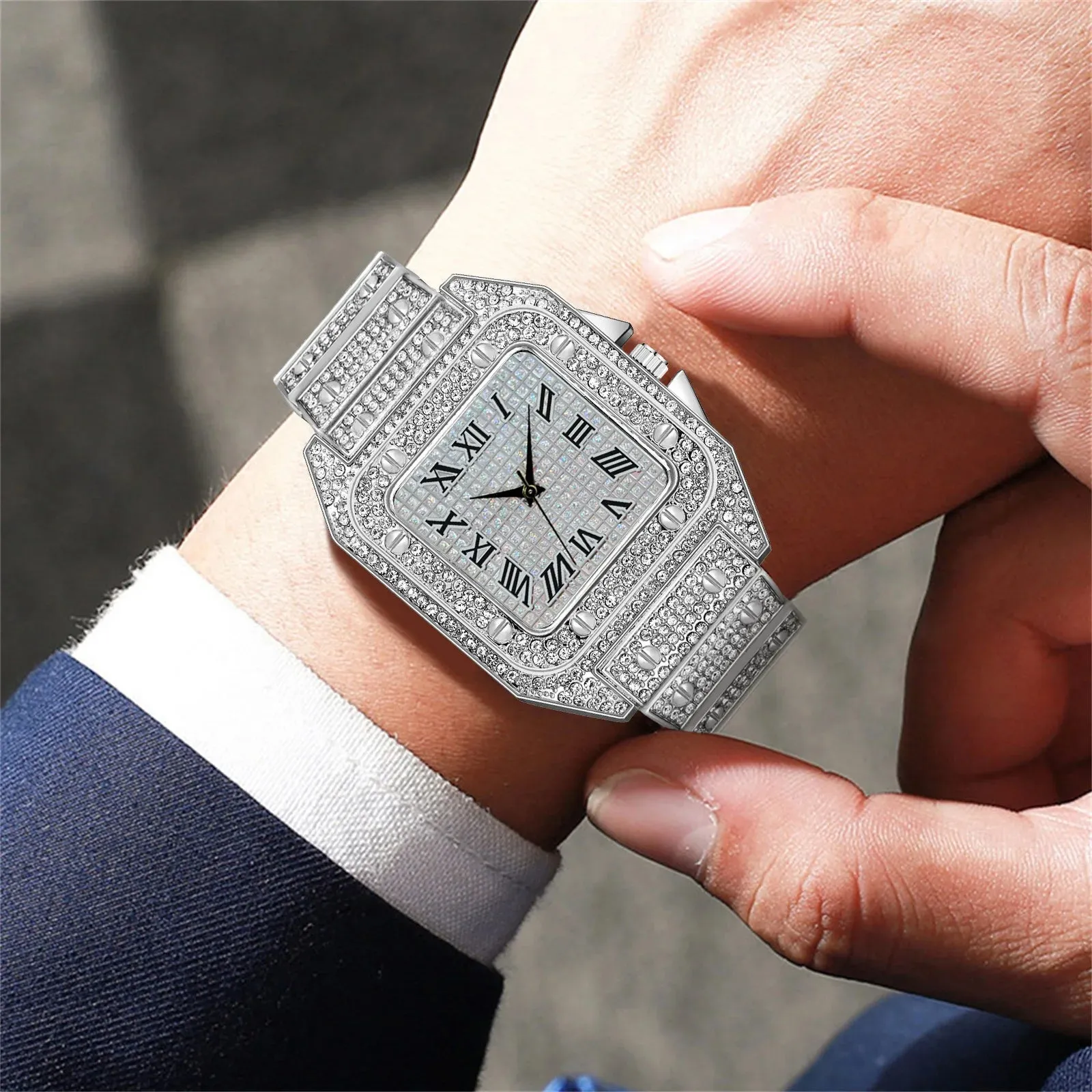 Hip Hop Diamond   Luxury Quartz Watche