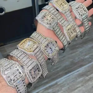Hip Hop Diamond   Luxury Quartz Watche
