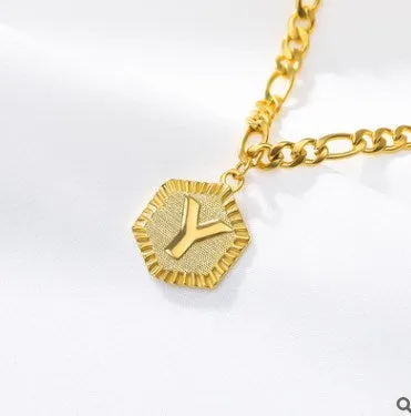 Initial Letter Gold Anklet