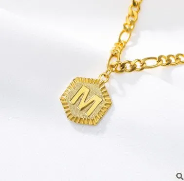 Initial Letter Gold Anklet