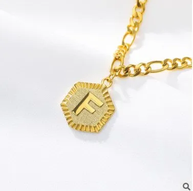 Initial Letter Gold Anklet