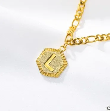 Initial Letter Gold Anklet