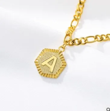 Initial Letter Gold Anklet