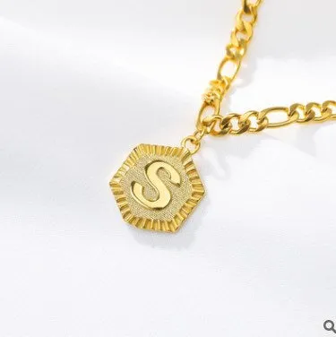 Initial Letter Gold Anklet
