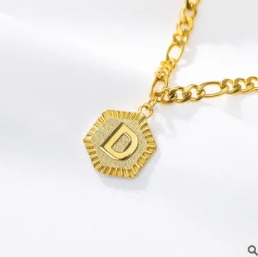 Initial Letter Gold Anklet