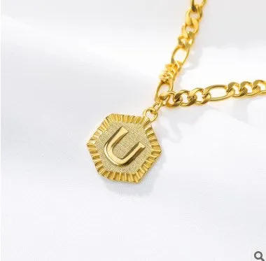 Initial Letter Gold Anklet