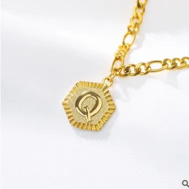 Initial Letter Gold Anklet