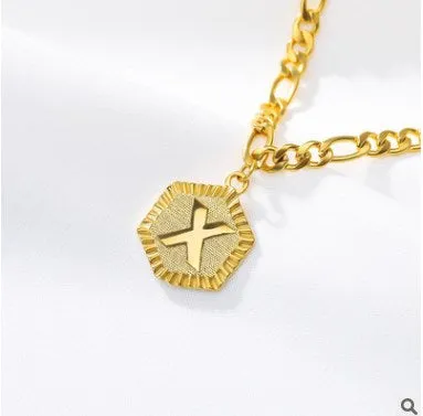 Initial Letter Gold Anklet
