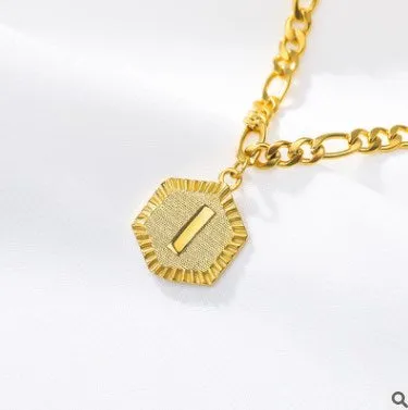 Initial Letter Gold Anklet
