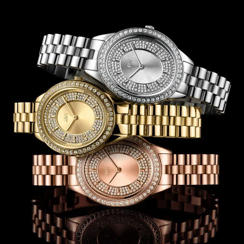 Jbw Women's Bellini Watch 0.12 Ctw Diamond - Stainless Steel - Ladies Watch - Silver - J6381