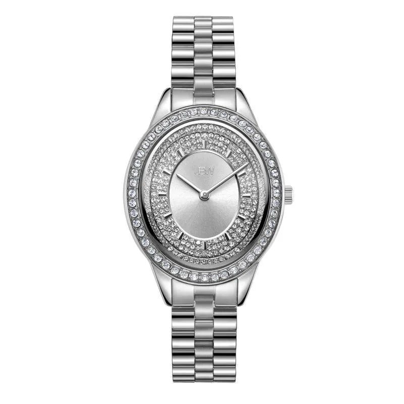 Jbw Women's Bellini Watch 0.12 Ctw Diamond - Stainless Steel - Ladies Watch - Silver - J6381
