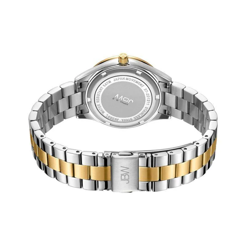 JBW Women's Mondrian 34 Watch 0.08 ctw Diamond - Stainless Steel - Silver And Gold - J6388