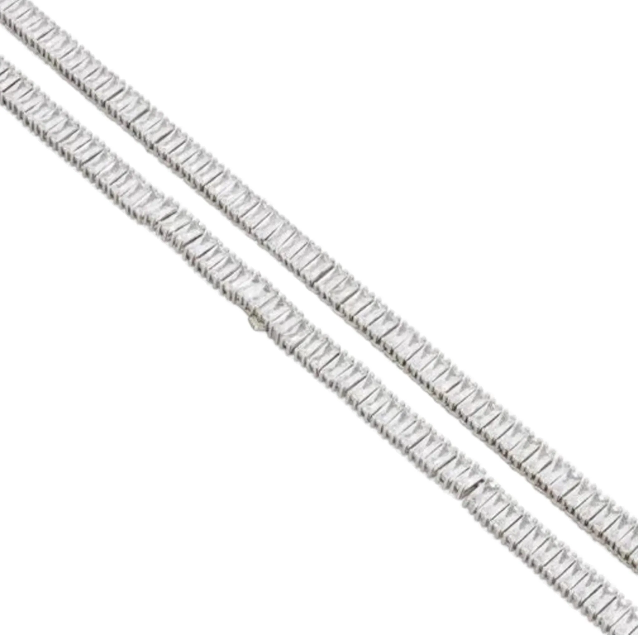 KING ICE: 6mm Baguette Tennis Chain
