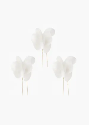 Large Jardinia Hairpins -- Cream