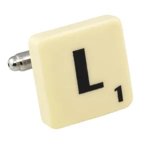 Letter L Scrabble Cufflink
