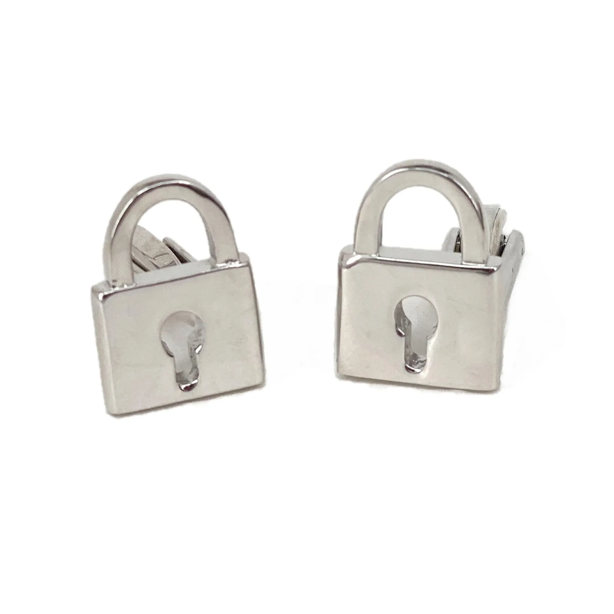 Locks in Rose Gold and Silver Cufflinks - Marzthomson  (Online Exclusive)