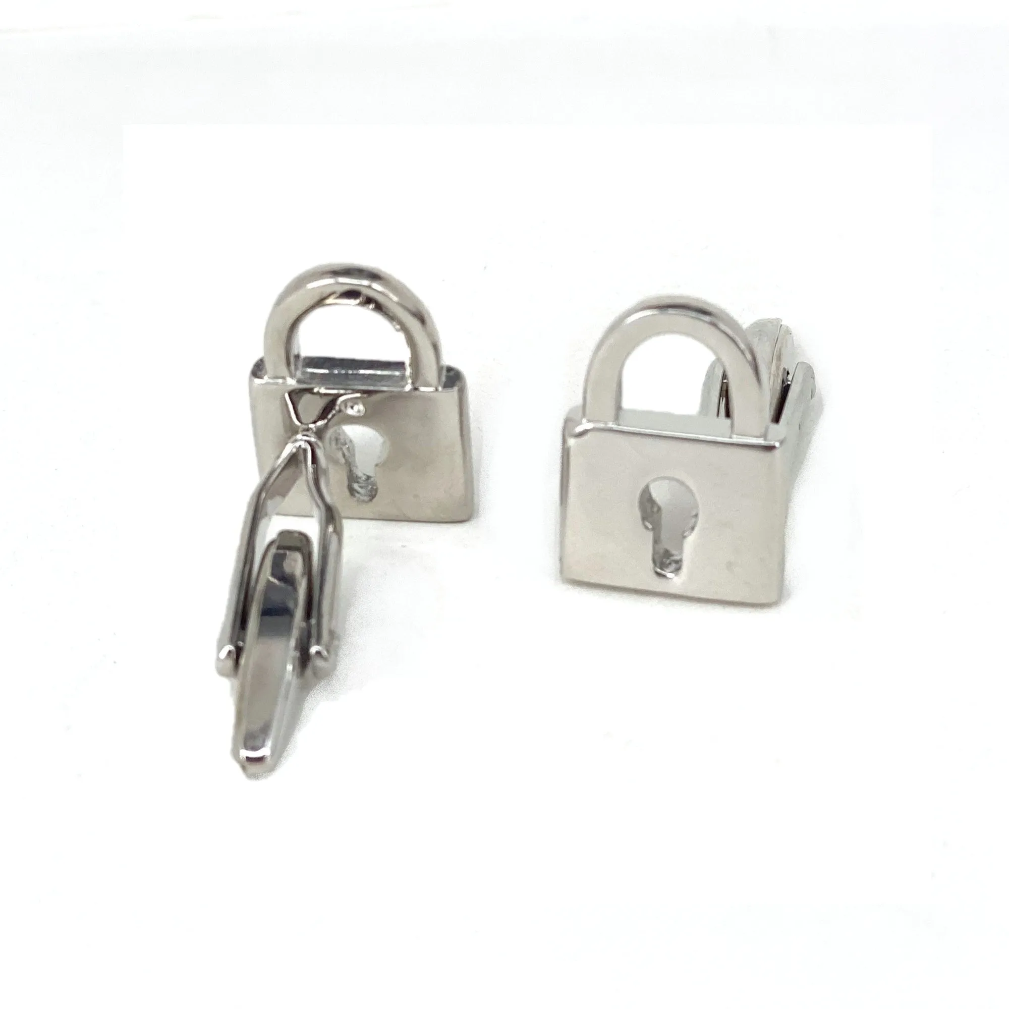 Locks in Rose Gold and Silver Cufflinks - Marzthomson  (Online Exclusive)