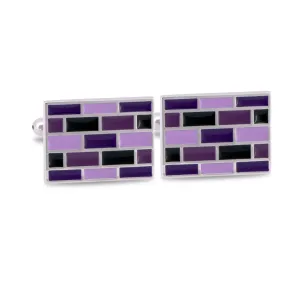 MarZthomson Brick Wall Cufflinks in Shades of Purple (Online Exclusive)