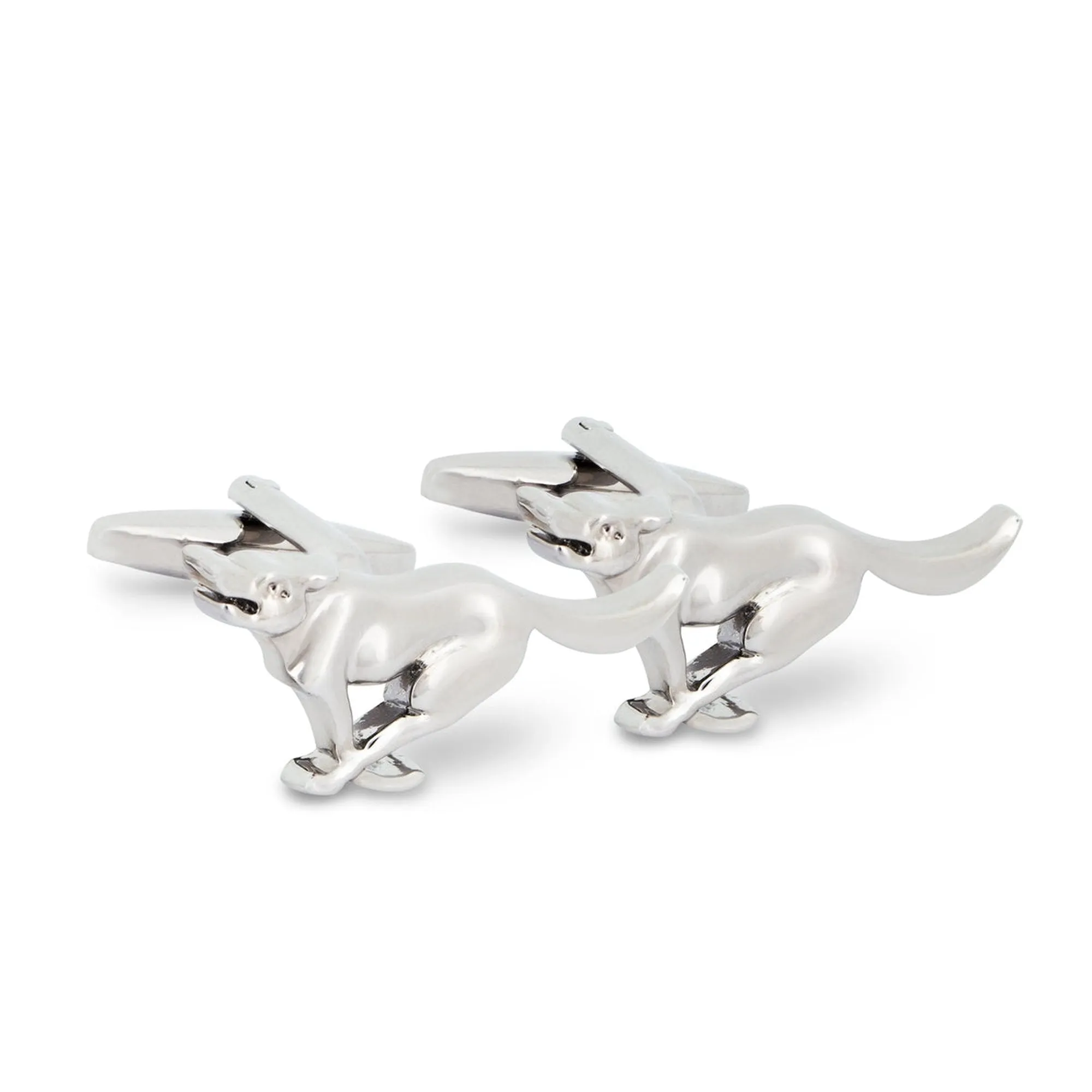 MarZthomson Dashing Dog Silver-Tone Cufflinks  (Online Exclusive)