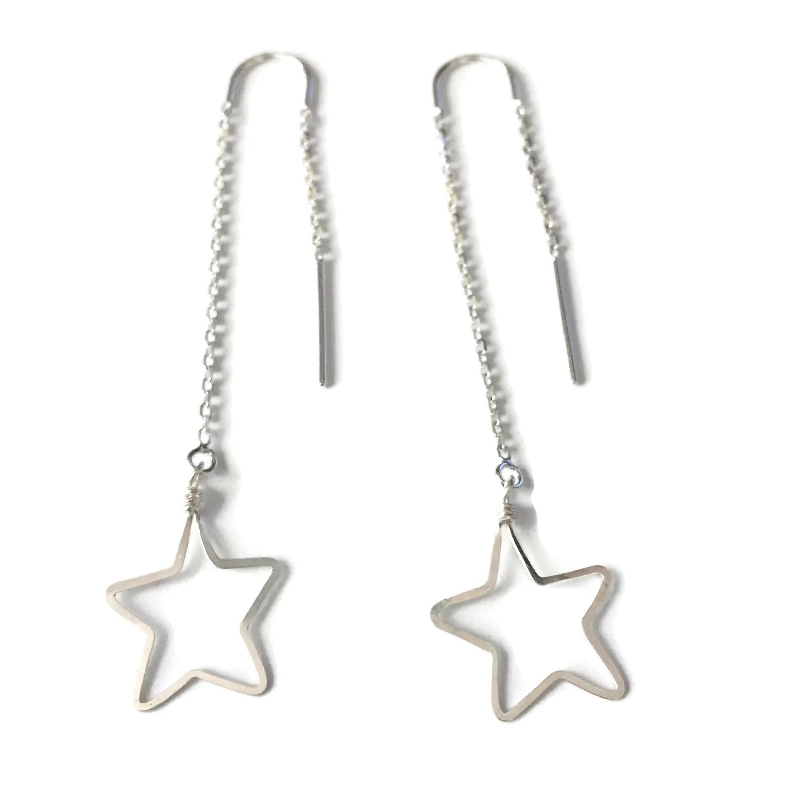 Medium Star Threader Earrings