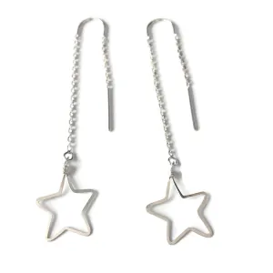 Medium Star Threader Earrings